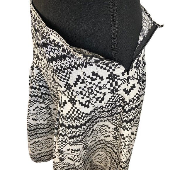 Nine West Vintage Boho Silk Blend Skirt - Size 12 - Monochrome, A-Line - Picture 5 of 6